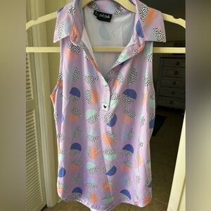 Women’s sleeveless golf bad birdie